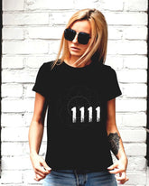Angel Number 1111 Synchronicity Spiritual Lifestyle T-shirt, T-shirts, $ 46.00, A Moment Of Now™